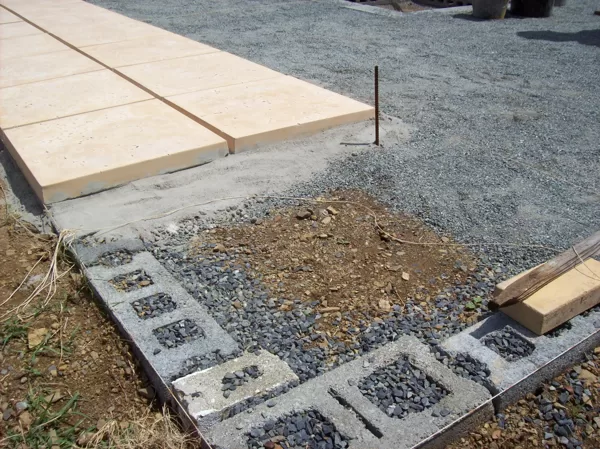 Corner planter area 