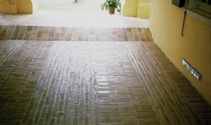 Bricks in west entrance Government House, Christiansted