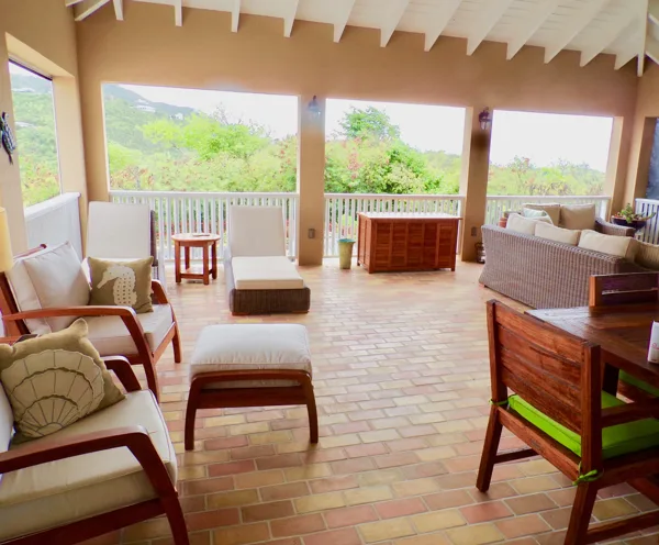 Soaps in outdoor living room