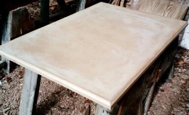 Beveled edge table