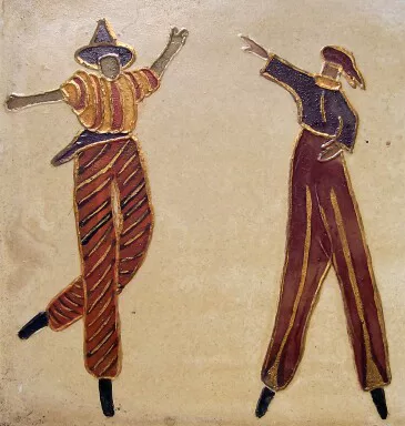 Detail of mocko jumbie tile